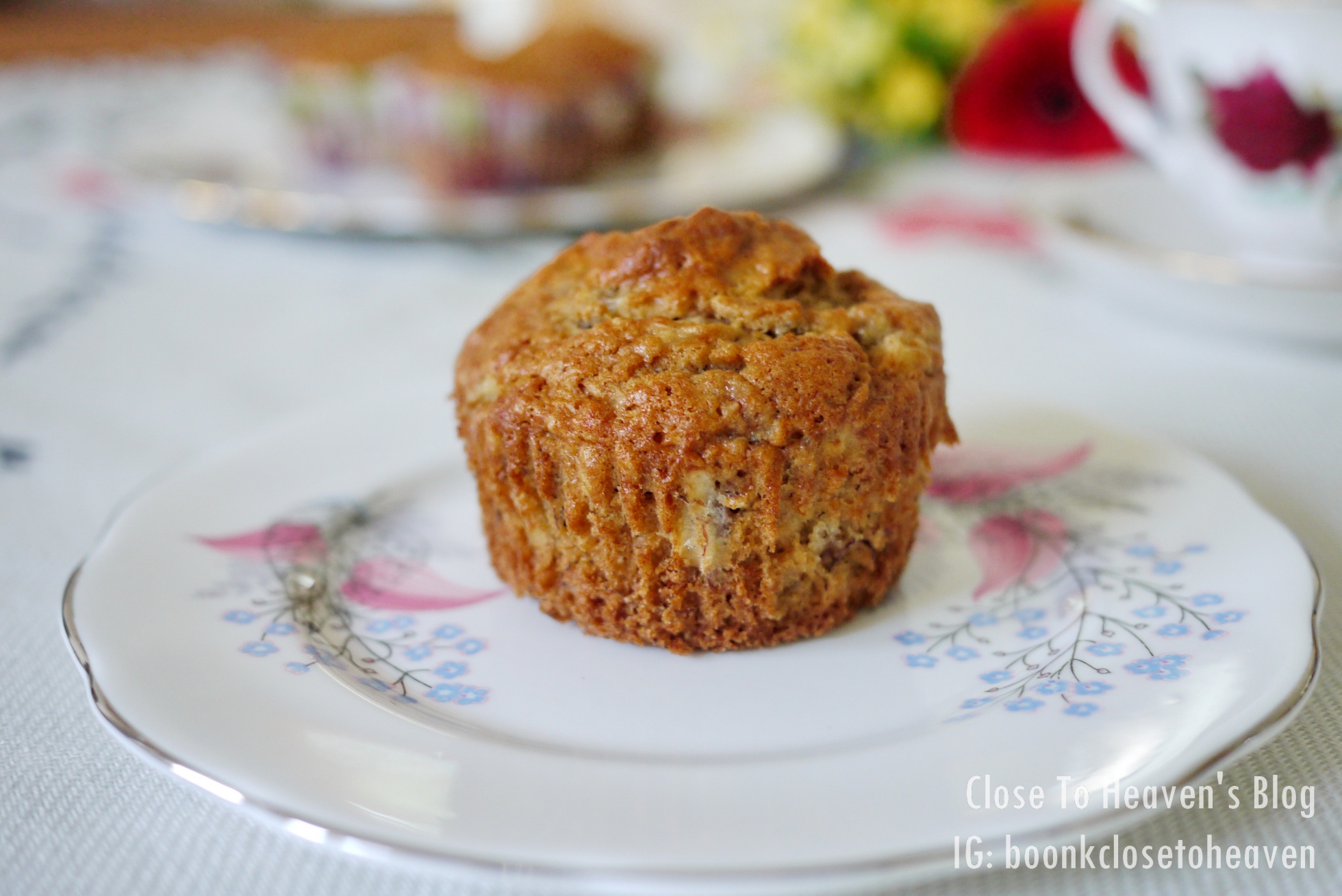 มัฟฟินกล้วยหอม ถั่ววอลนัท Banana Walnut Muffin