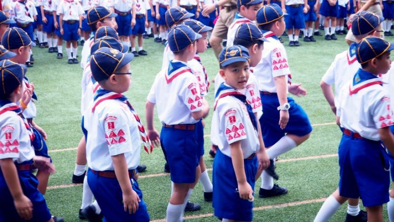 พิธีเปิดกองลูกเสือ เดินสวนสนาม ณ เซนต์คาเบรียล