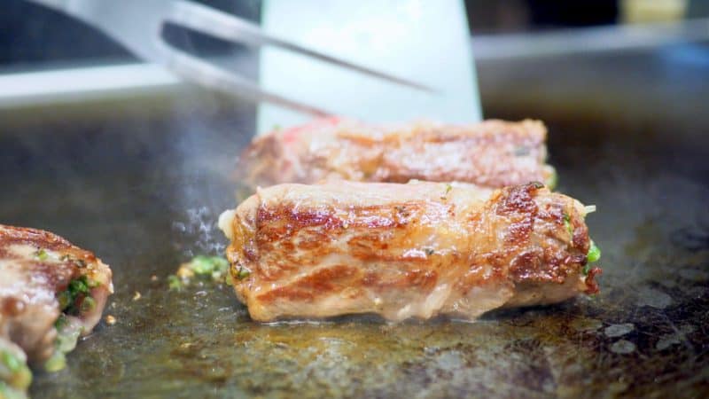 เนื้อ Miyazaki A5 ณ Nami Teppanyaki Steakhouse, JW Marriott Bangkok