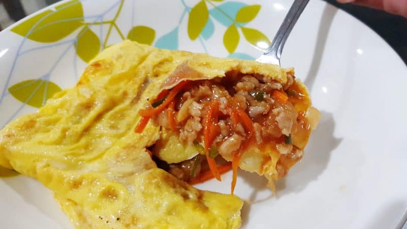 Thai Stuffed Omelet สูตร ไข่ยัดไส้