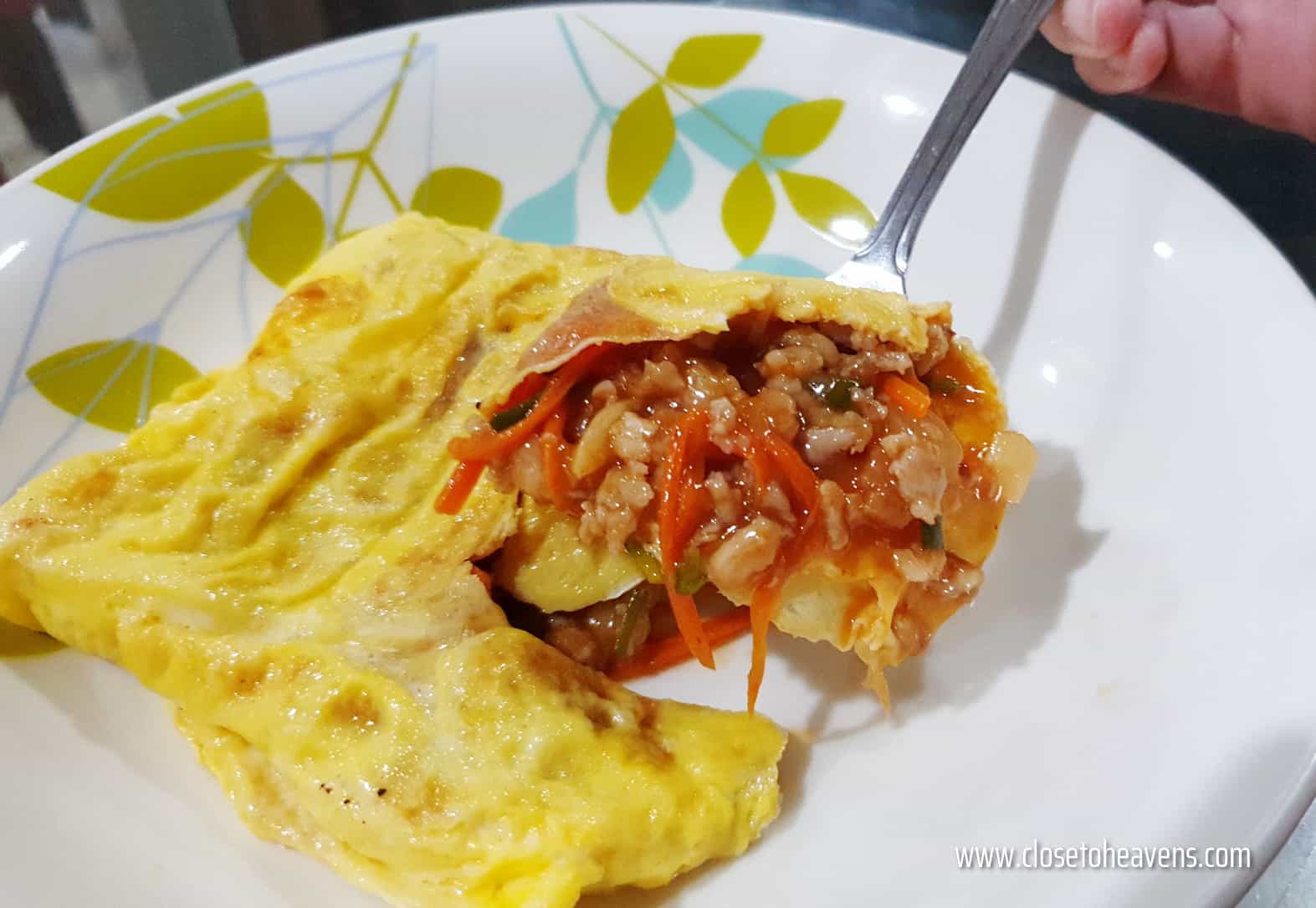 Thai Stuffed Omelet สูตร ไข่ยัดไส้