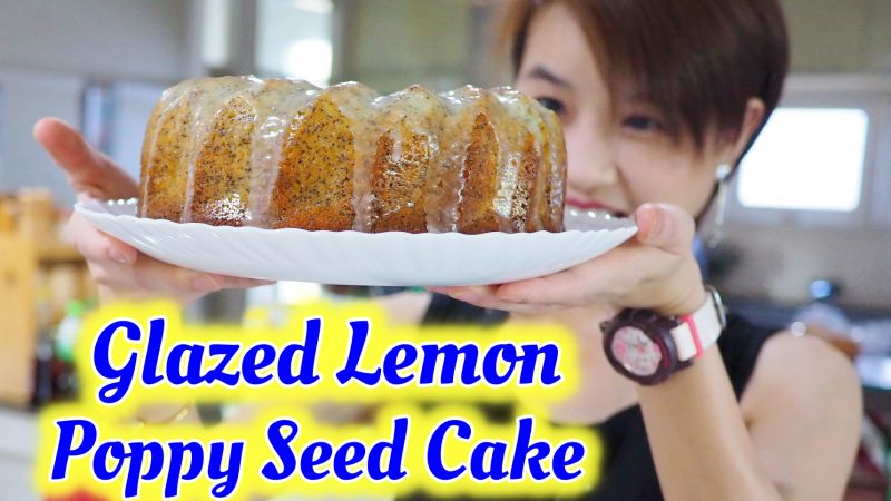 สูตรเค้ก Glazed Lemon Poppy Seed Cake