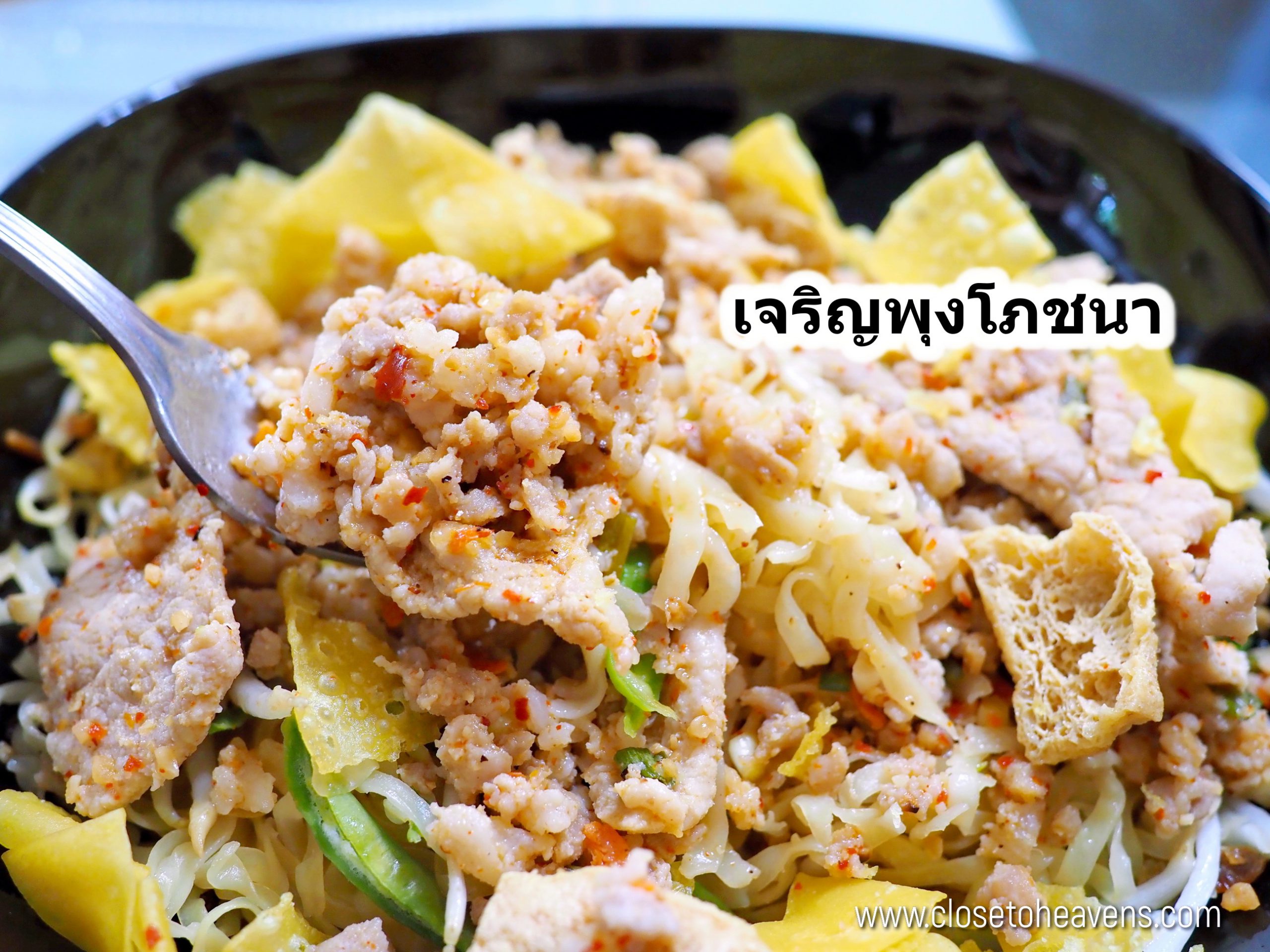 เจริญพุง โภชนา ก๋วยเตี๋ยวต้มยำ หมูสับ