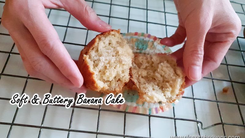 Soft & Buttery Banana Cake เค้กกล้วยหอมสูตรเนย