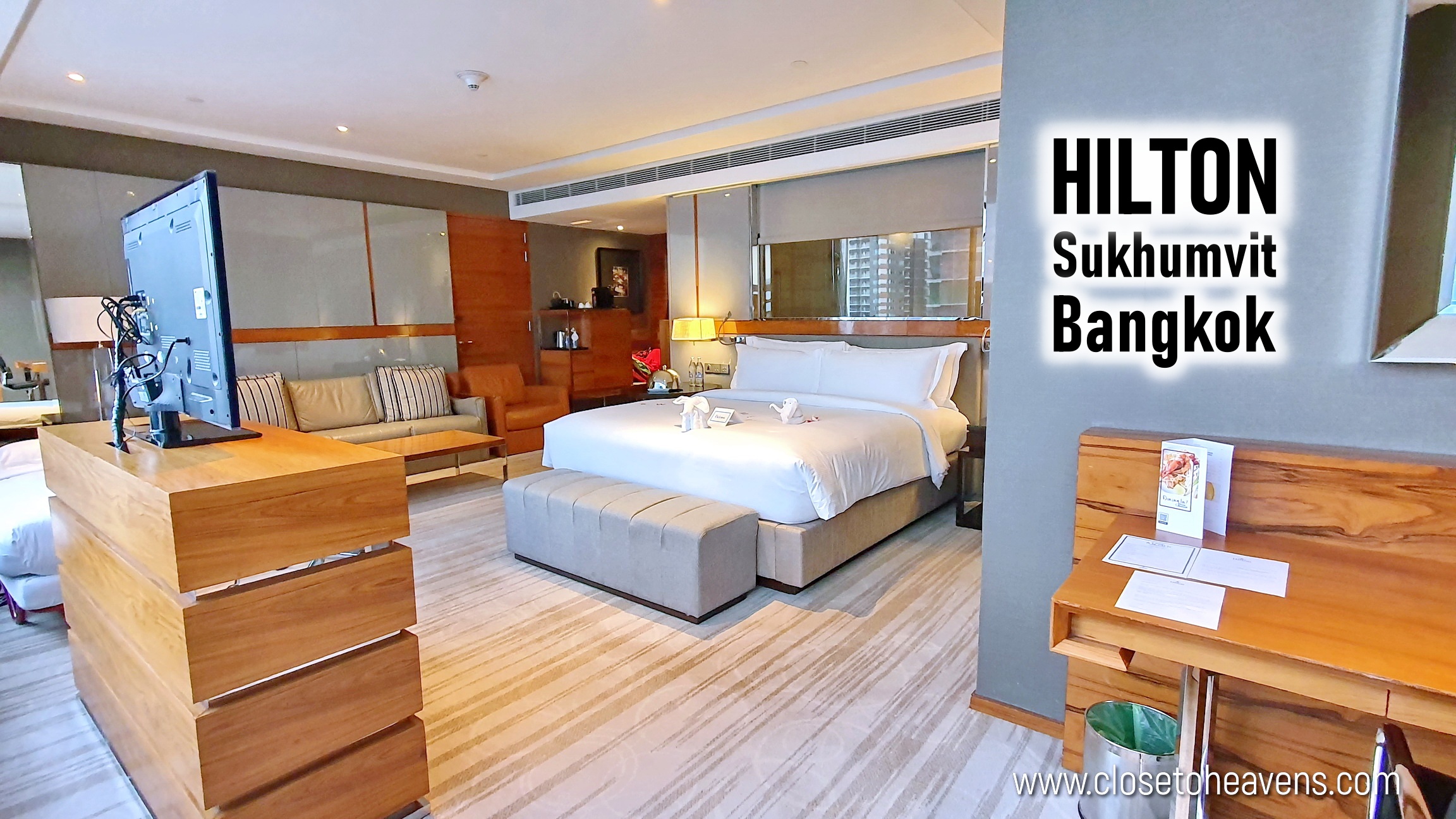 Hilton Sukhumvit Bangkok ห้องพัก + บุฟเฟ่ต์อาหารเช้า