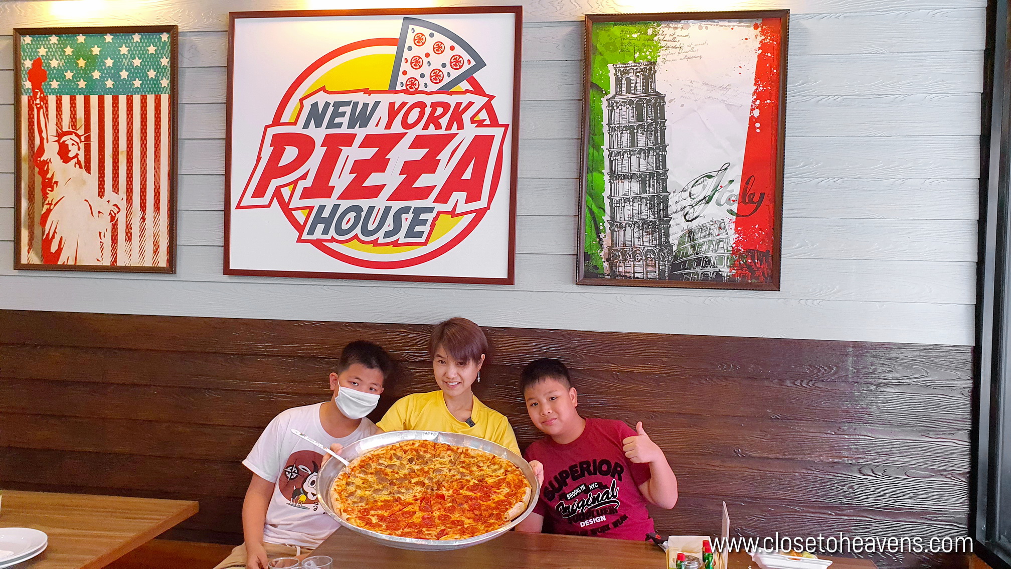 New York Pizza House Pattaya พิซซ่าถาดยักษ์ 21″