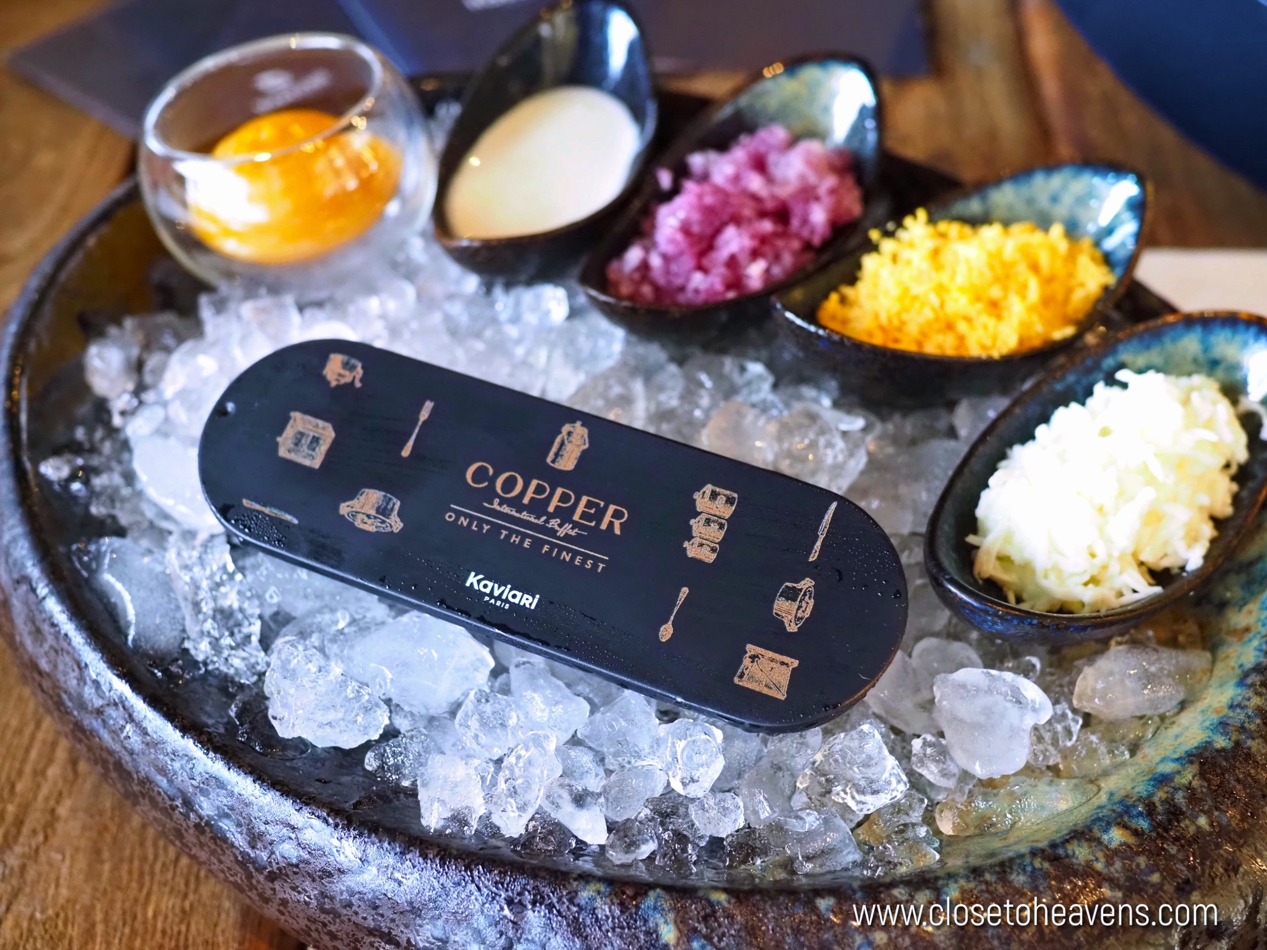 Copper Buffet เสิร์ฟ Kaviari caviar แบรนด์ระดับโลกจากฝรั่งเศส