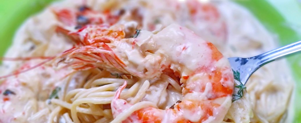 Creamy Shrimp Spaghetti สปาเก็ตตี้ซอสครีมกุ้ง