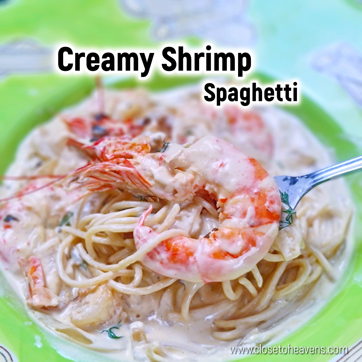 Creamy Shrimp Spaghetti สปาเก็ตตี้ซอสครีมกุ้ง