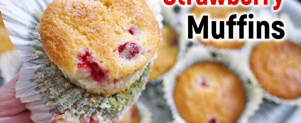 Best Strawberry Muffins สูตร มัฟฟิน สตรอเบอร์รี่
