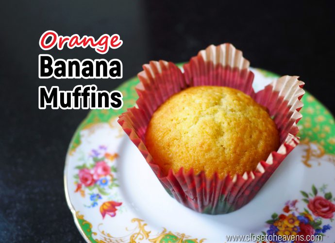Orange Banana Muffins สูตร มัฟฟินกล้วยหอม & ส้ม