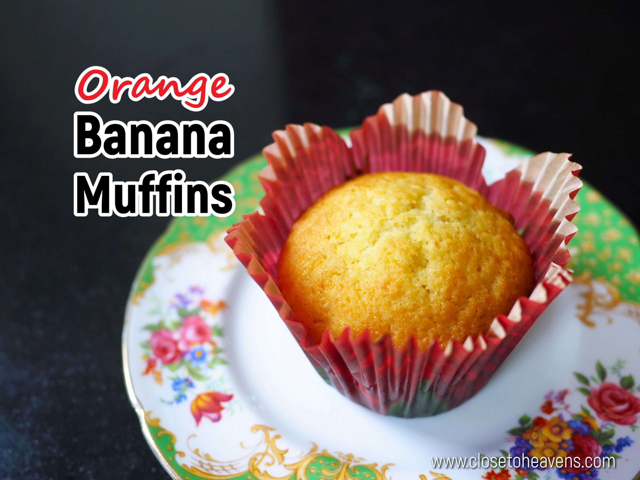 Orange Banana Muffins สูตร มัฟฟินกล้วยหอม & ส้ม