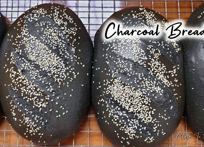 Charcoal Bread ขนมปังชาร์โคล
